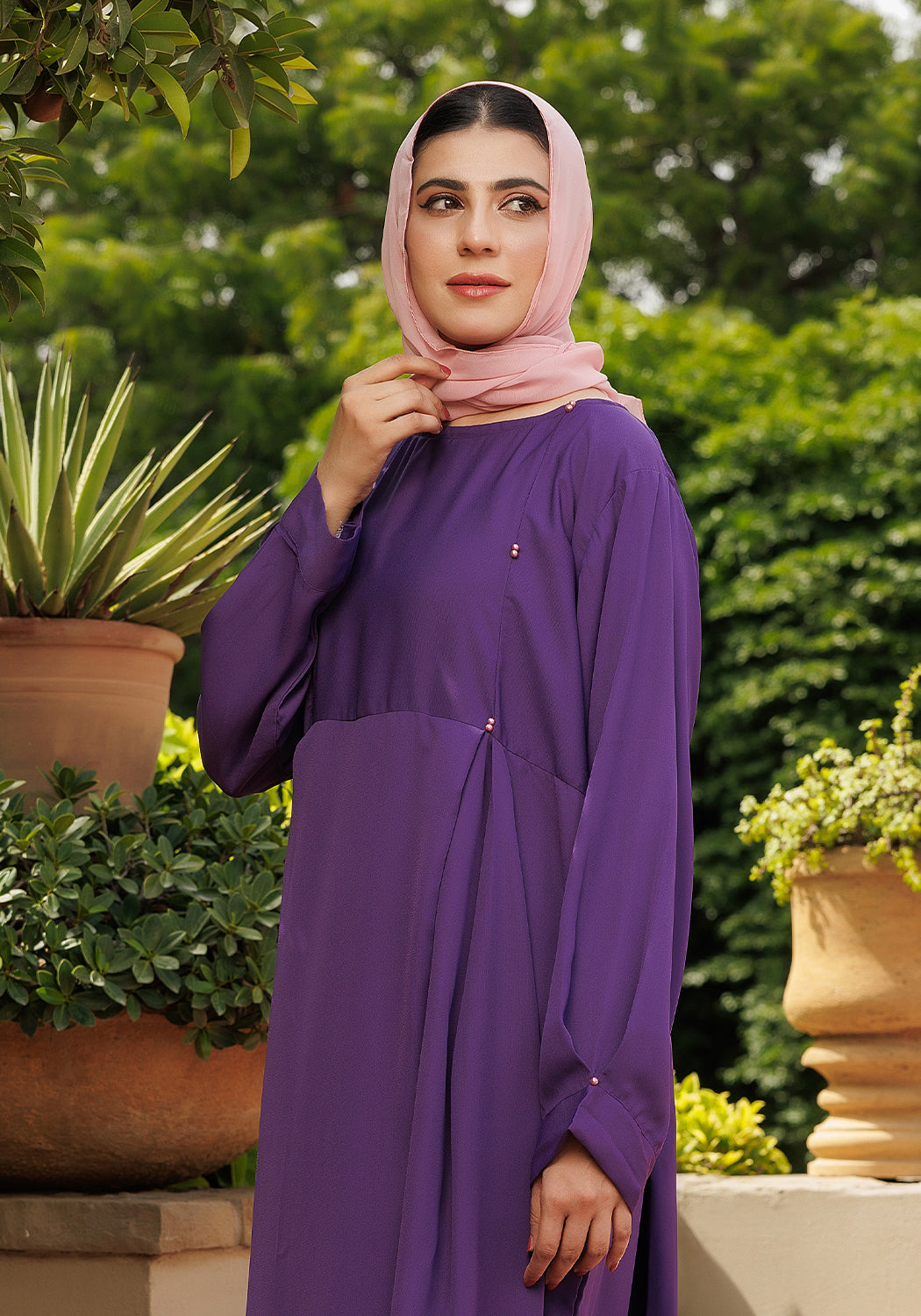 Purple abaya hotsell