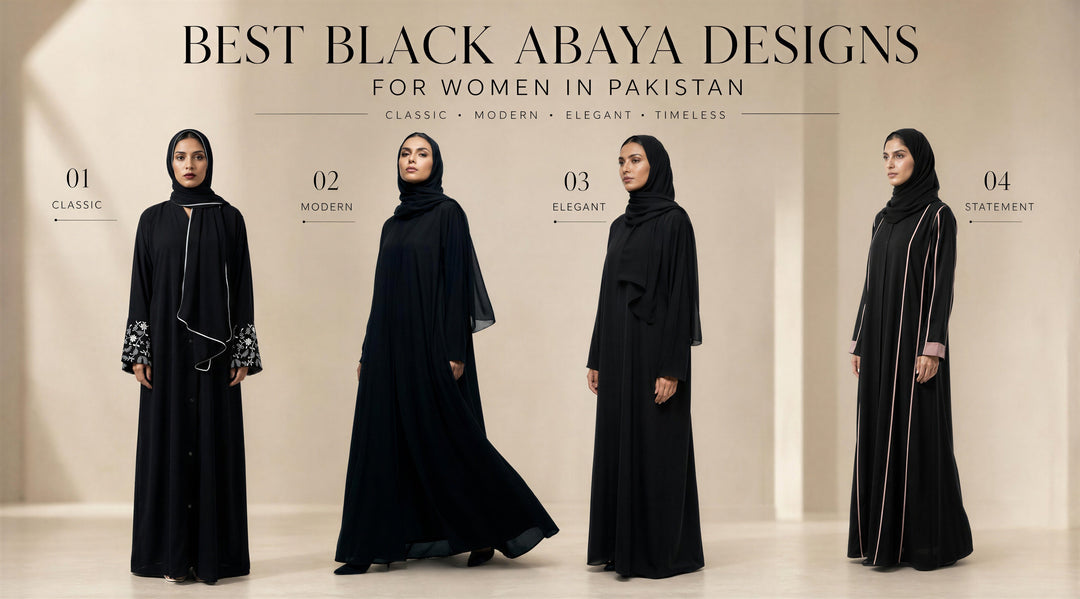 Best Black Abaya Designs for Women in Pakistan - Hijabi.pk