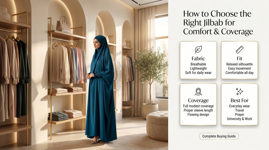 How to Choose the Right Jilbab for Comfort and Coverage - Saudi jilbab styling in Pakistan