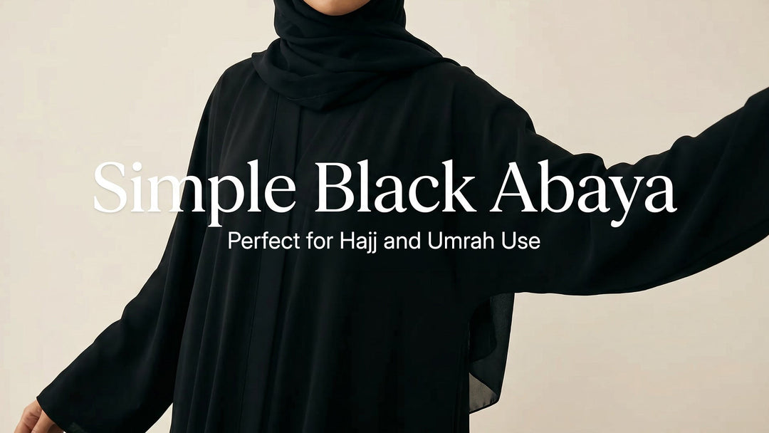 Simple Black Abayas Perfect for Hajj and Umrah Use