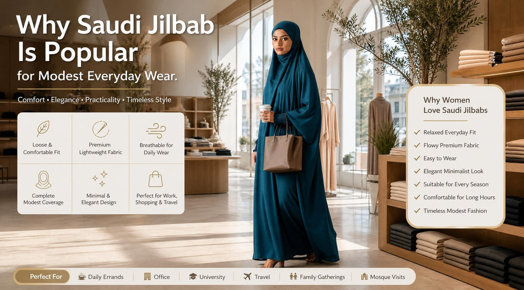 Why Saudi Jilbab Is Popular for Modest Everyday Wear - Saudi jilbab styling in Pakistan