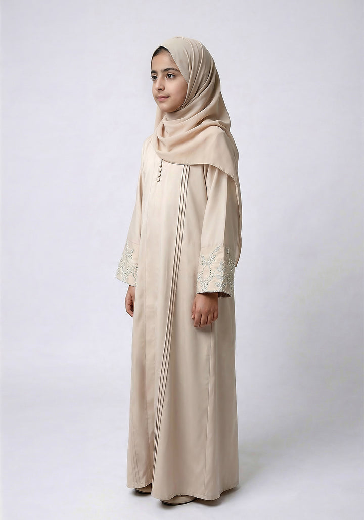 Skin Handwork Kids Abaya