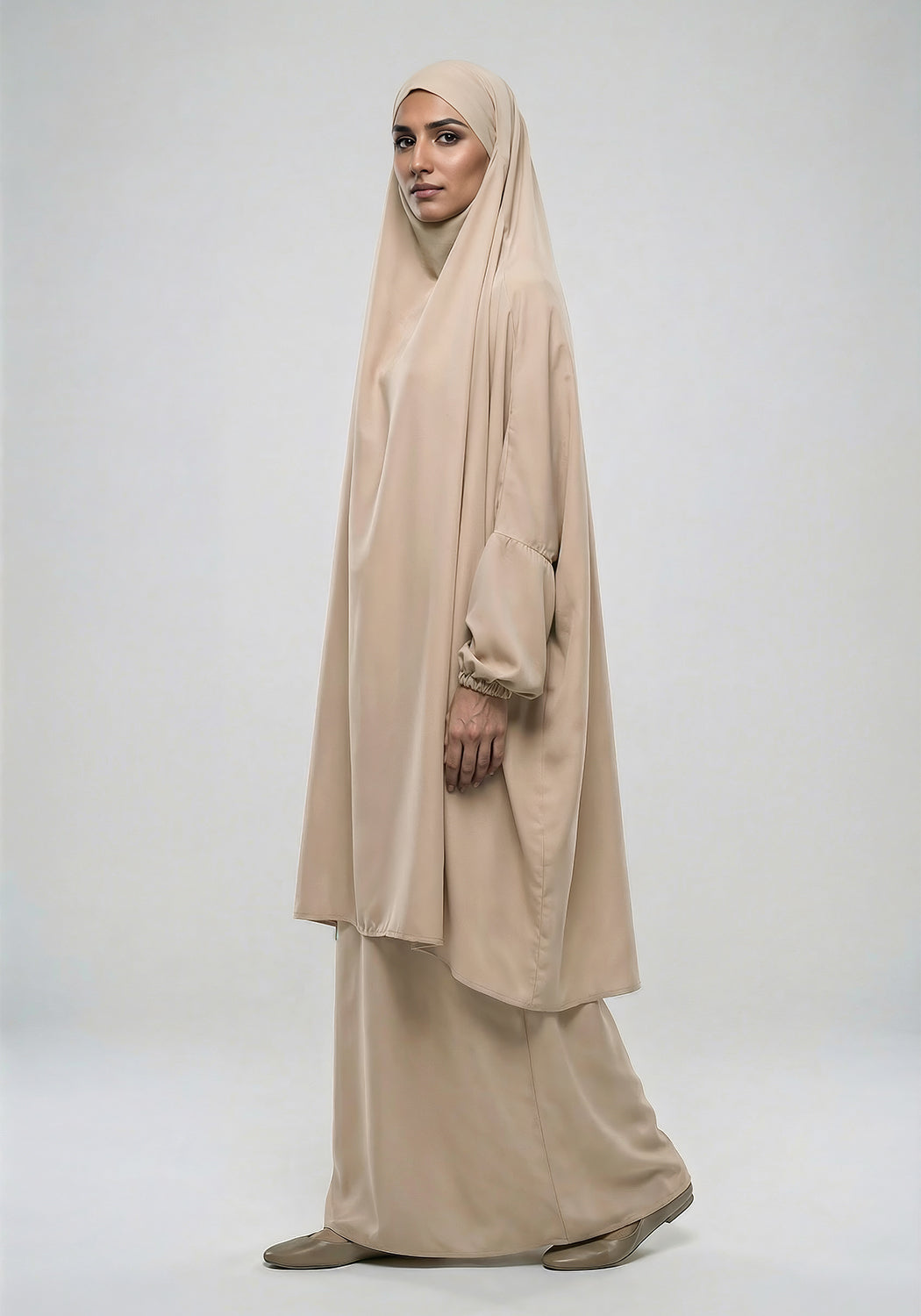 Two-Piece Jilbab - Cream