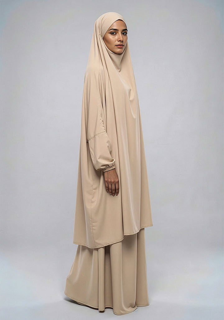 Two-Piece Jilbab - Cream