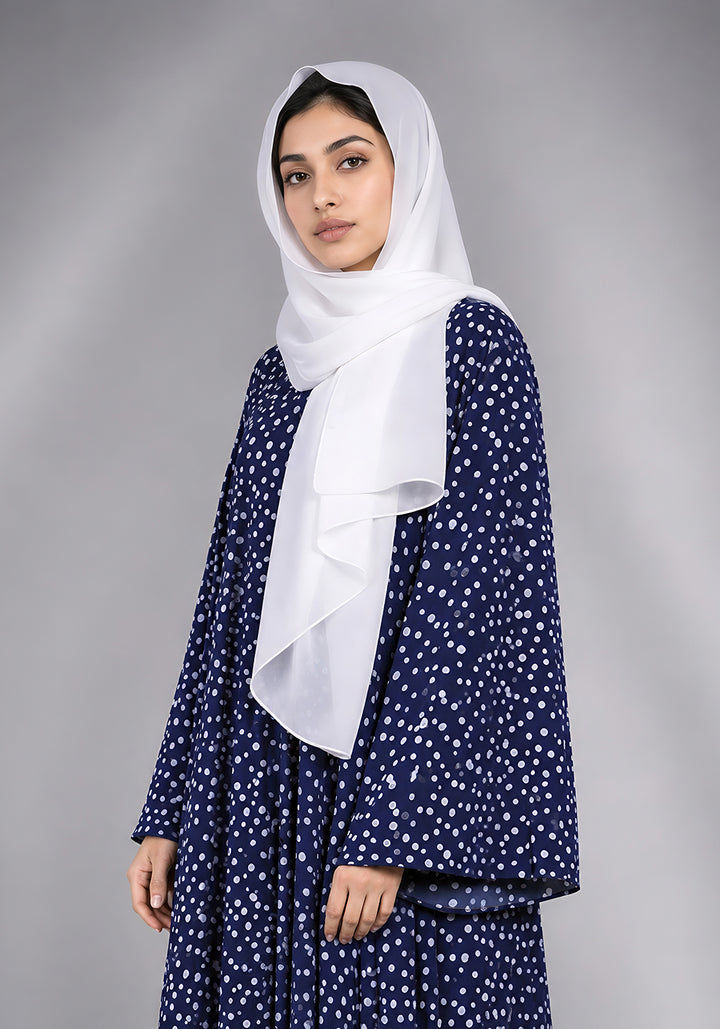 Blue Printed Abaya