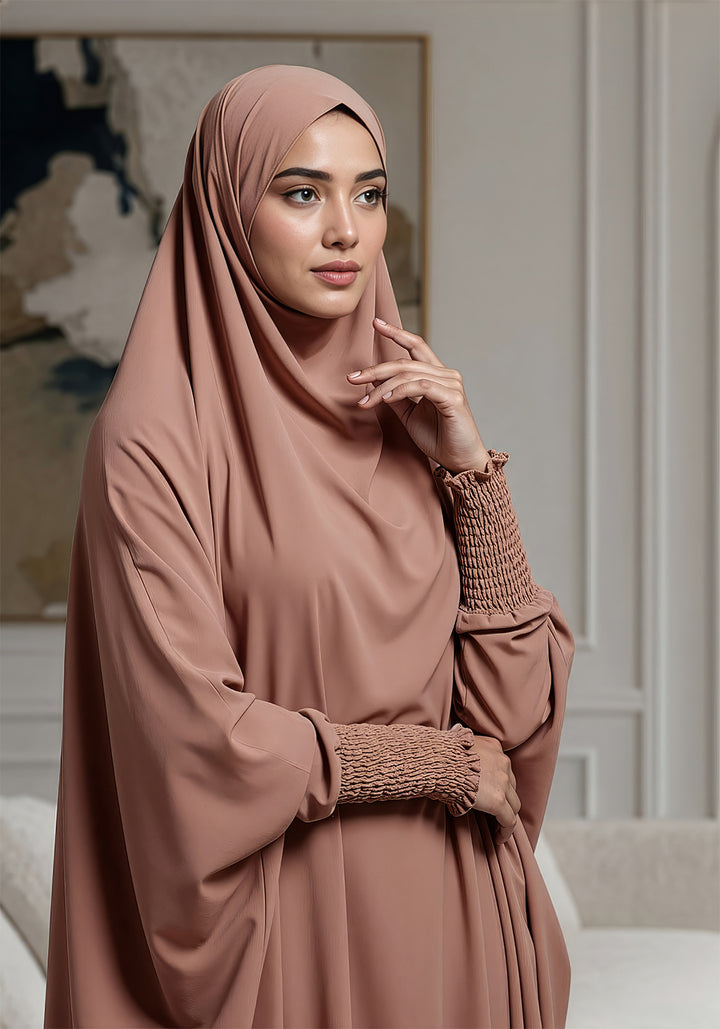 Saudi Jilbab - Tea Pink