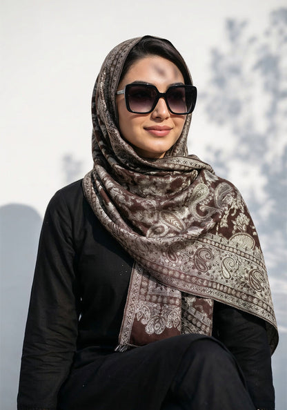 Kani handwoven Hijab - Brown