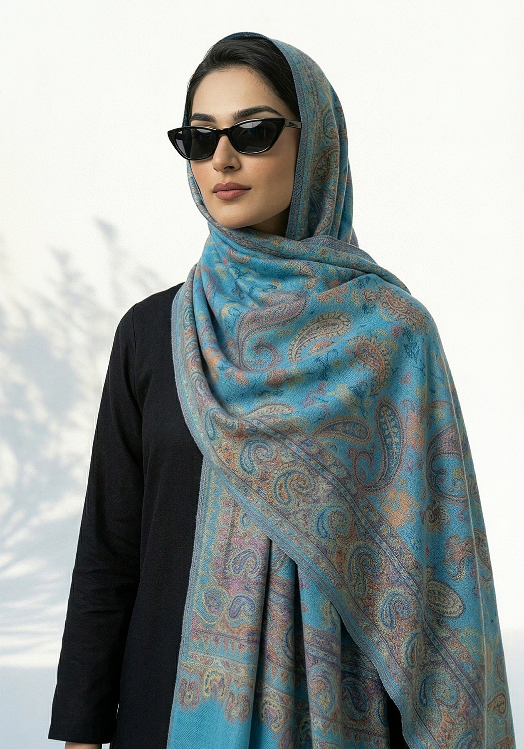 Kani handwoven Hijab - Light Blue