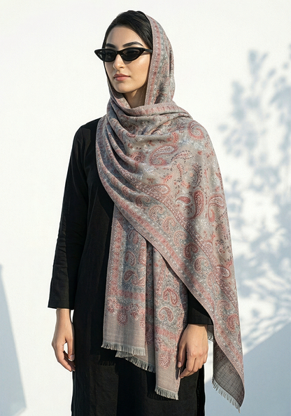 Kani handwoven Hijab - Grey