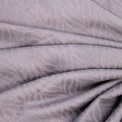 Palm Leaf Cashmere Hijab - Grey - Tea pink