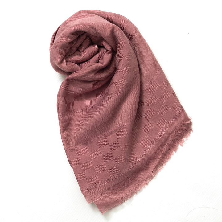 Afareen Cotton Hijab - Pinkish Red