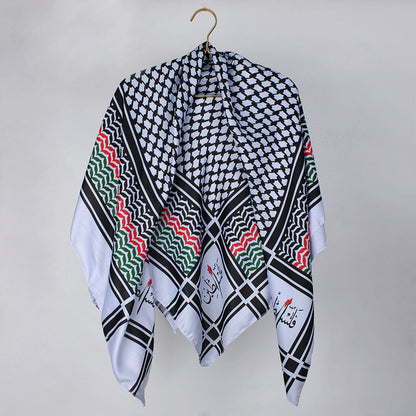 ARAB KEFFIYEH SCARF - Border Printed