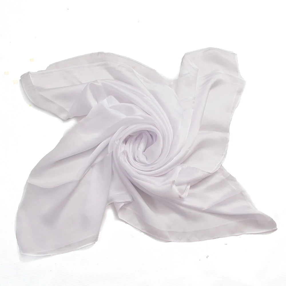Marketa Silk Hijab - White