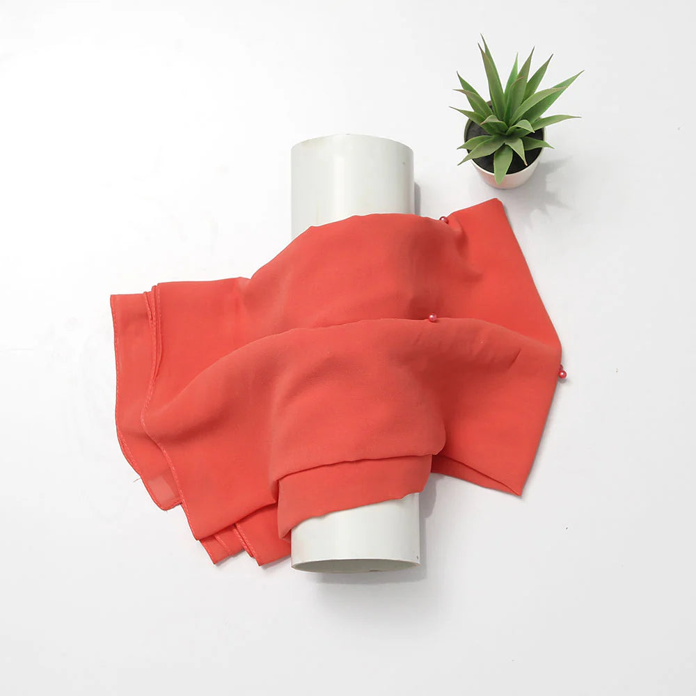 Maya Chiffon Hijabs - Peach