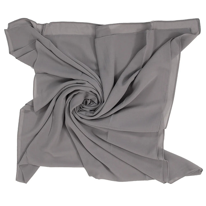 Dusky Chiffon Hijabs - Grey