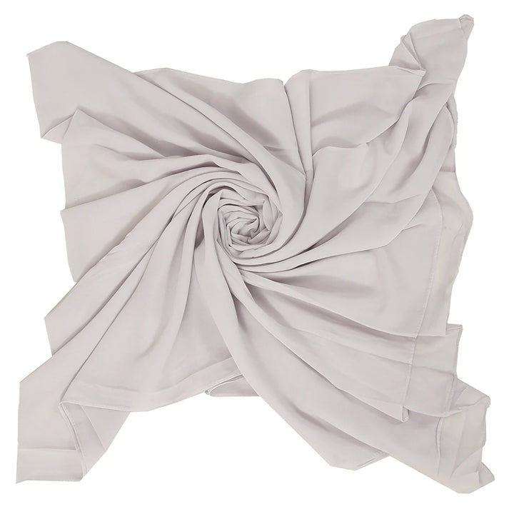Dusky Chiffon Hijabs - Light Grey