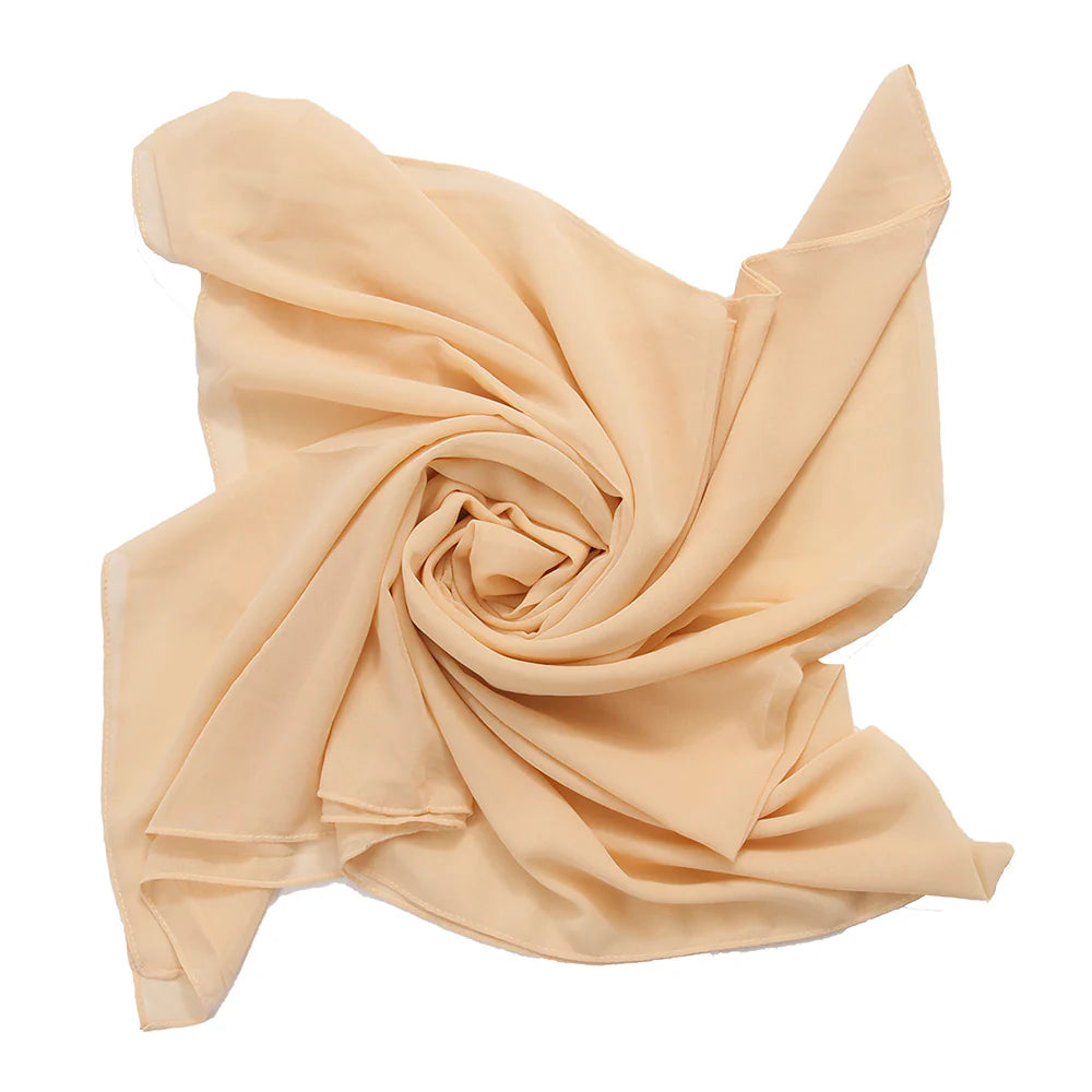 Sandy Chiffon Hijabs - Cream