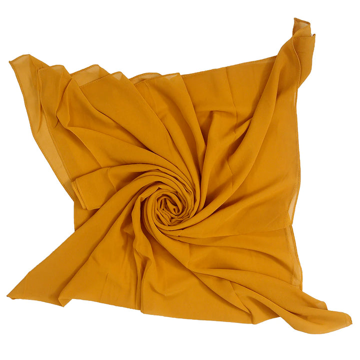 Sandy Chiffon Hijabs - Mustard