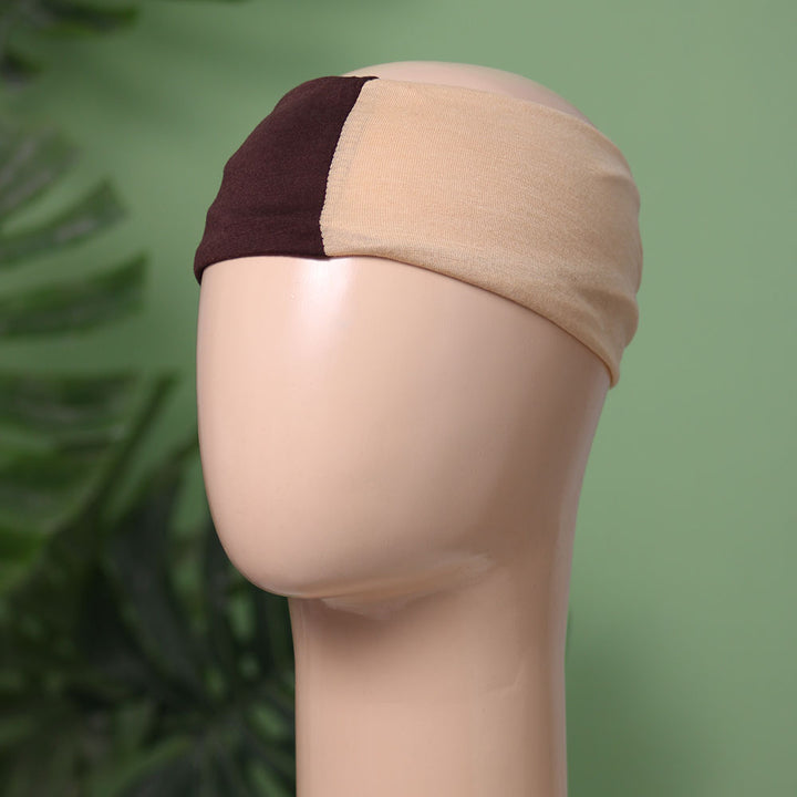 Two Color Tube Cap (Dark Brown - Skin)