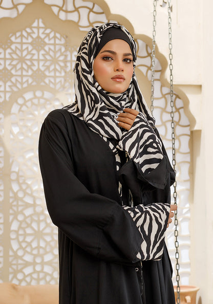 Midnight Black Abaya