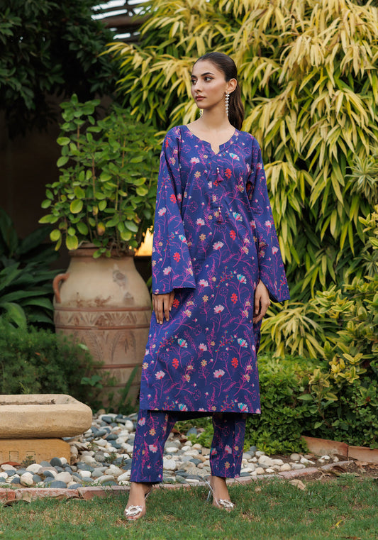 Eclipse Blossom -  2 PC Stitched Lawn Suit