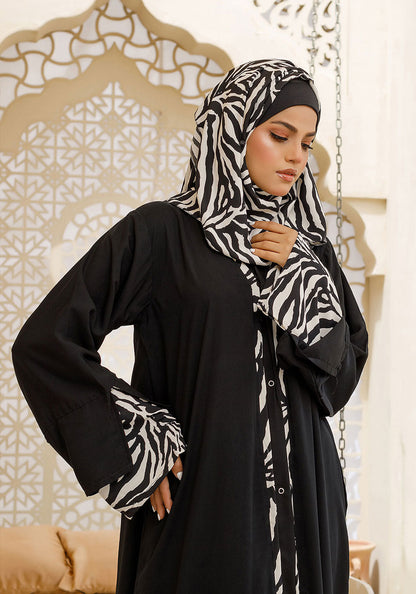 Midnight Black Abaya
