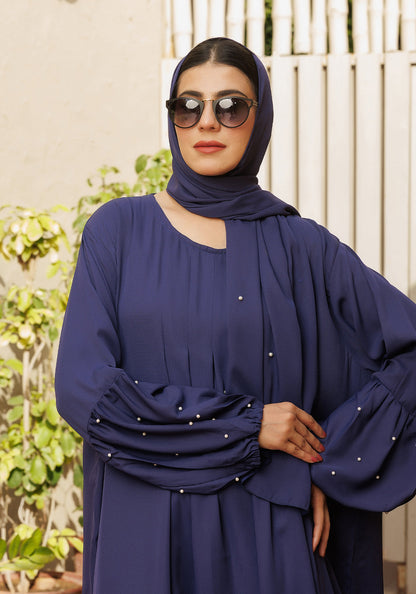 Royal Navy Blue Abaya