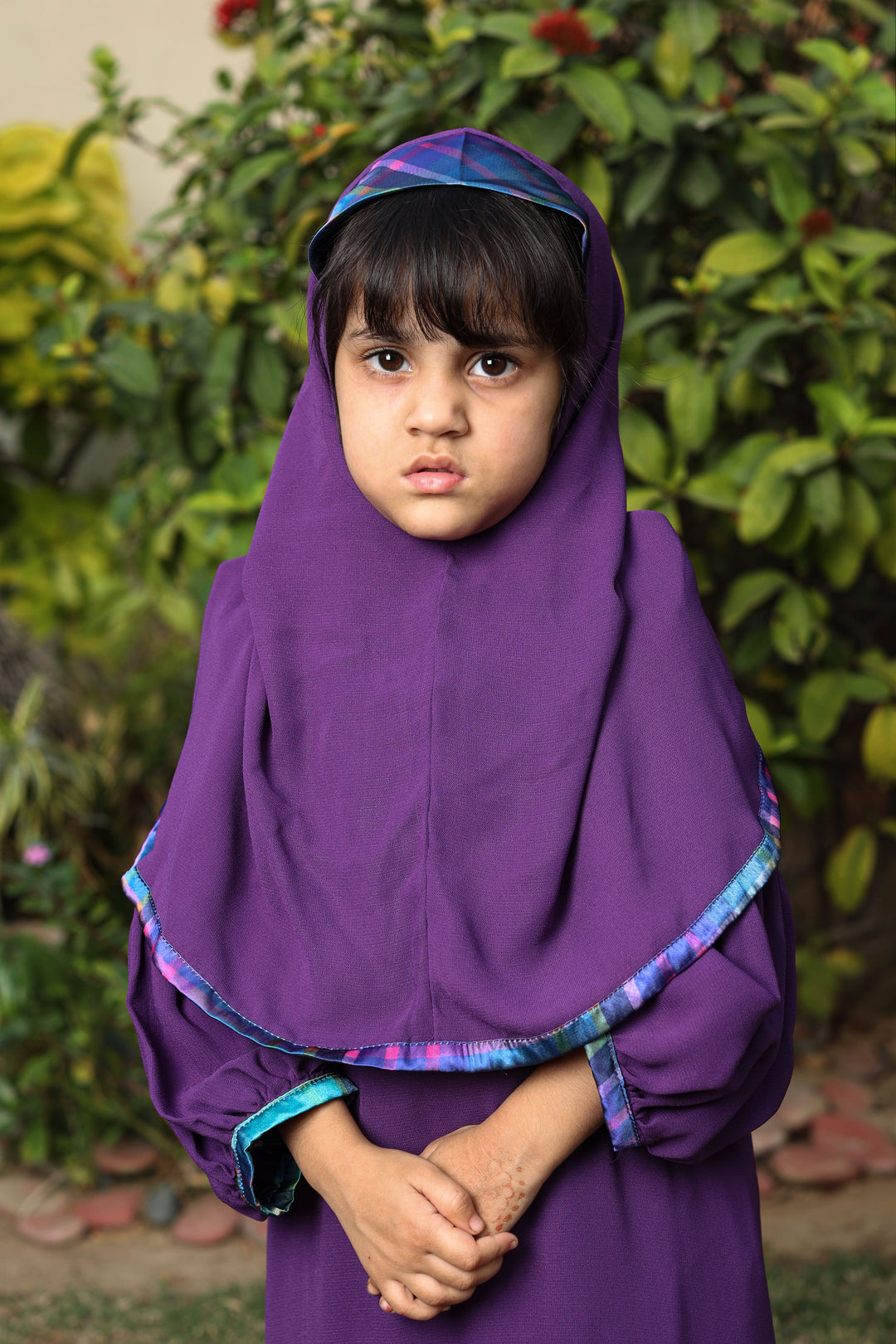 Purple Hoodie Abaya