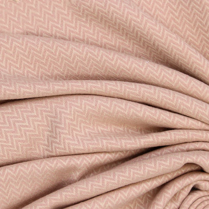 ZigZag Cashmere Hijab - Peach