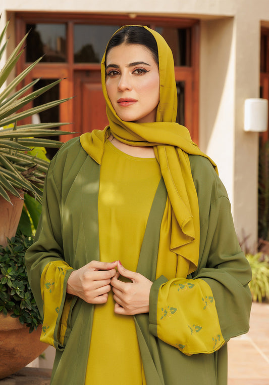 Golden Olive Abaya