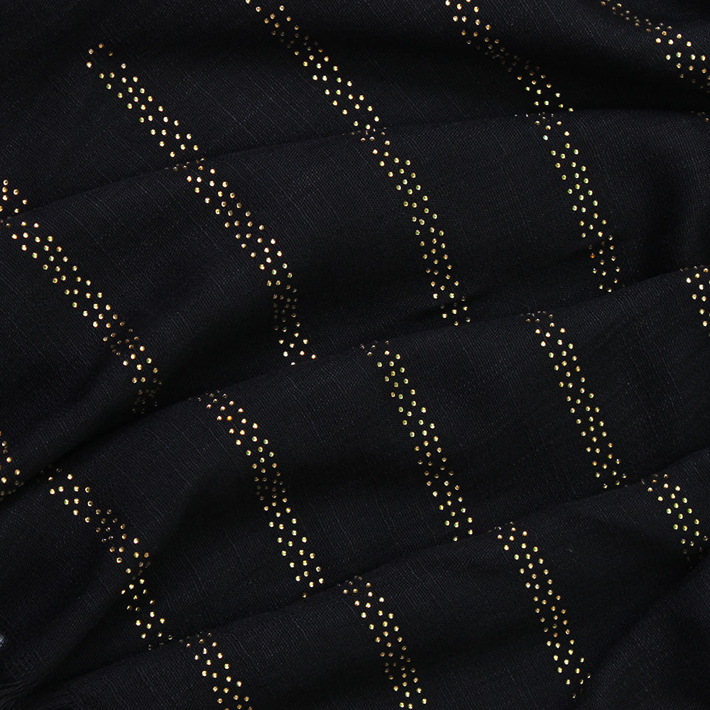 Turkish Stone Hijab - Black