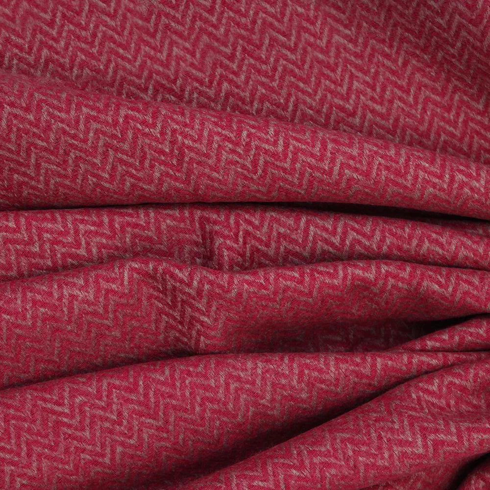ZigZag Cashmere Hijab - Maroon