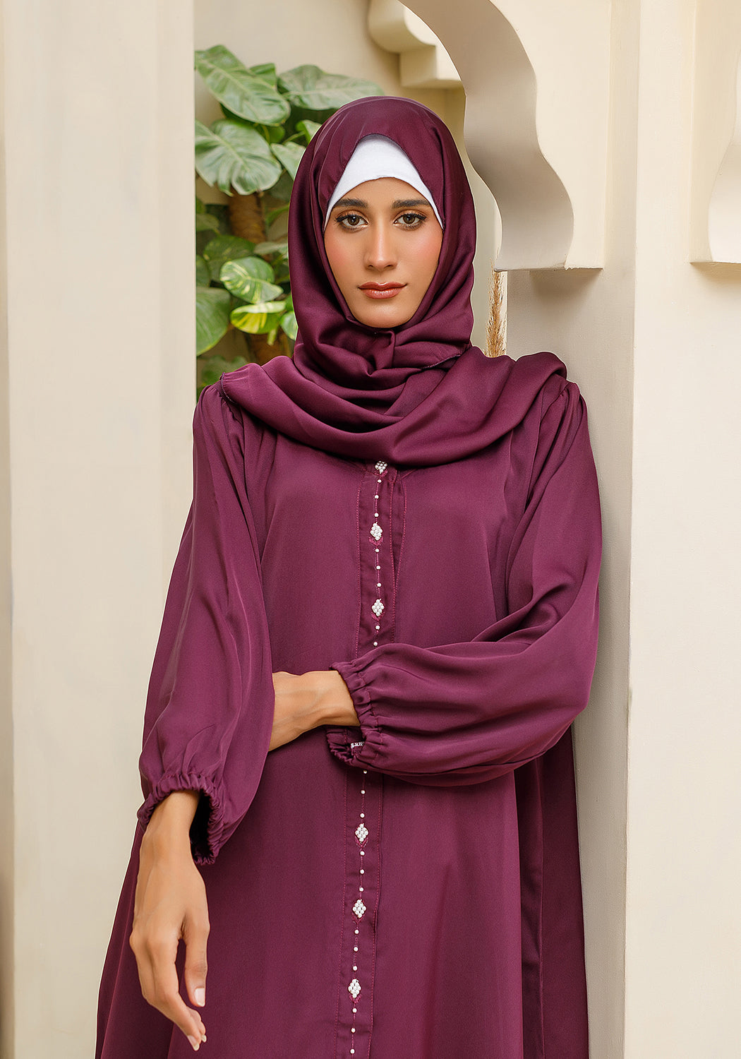 Royal Plum Abaya