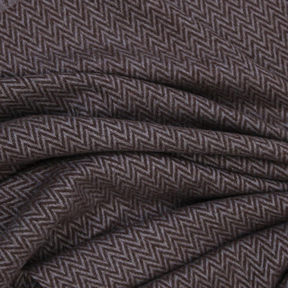 ZigZag Cashmere Hijab - Brown-Grey