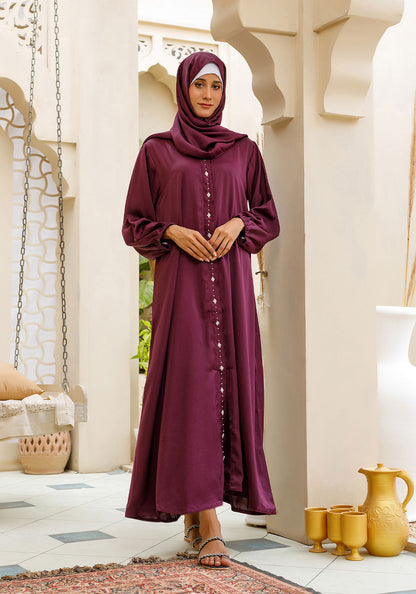 Royal Plum Abaya