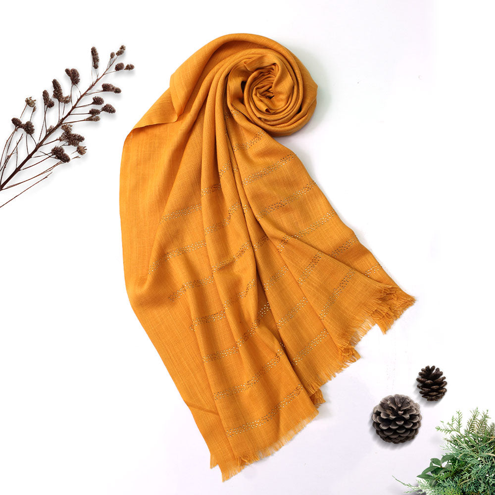 Turkish Stone Hijab - Yellow