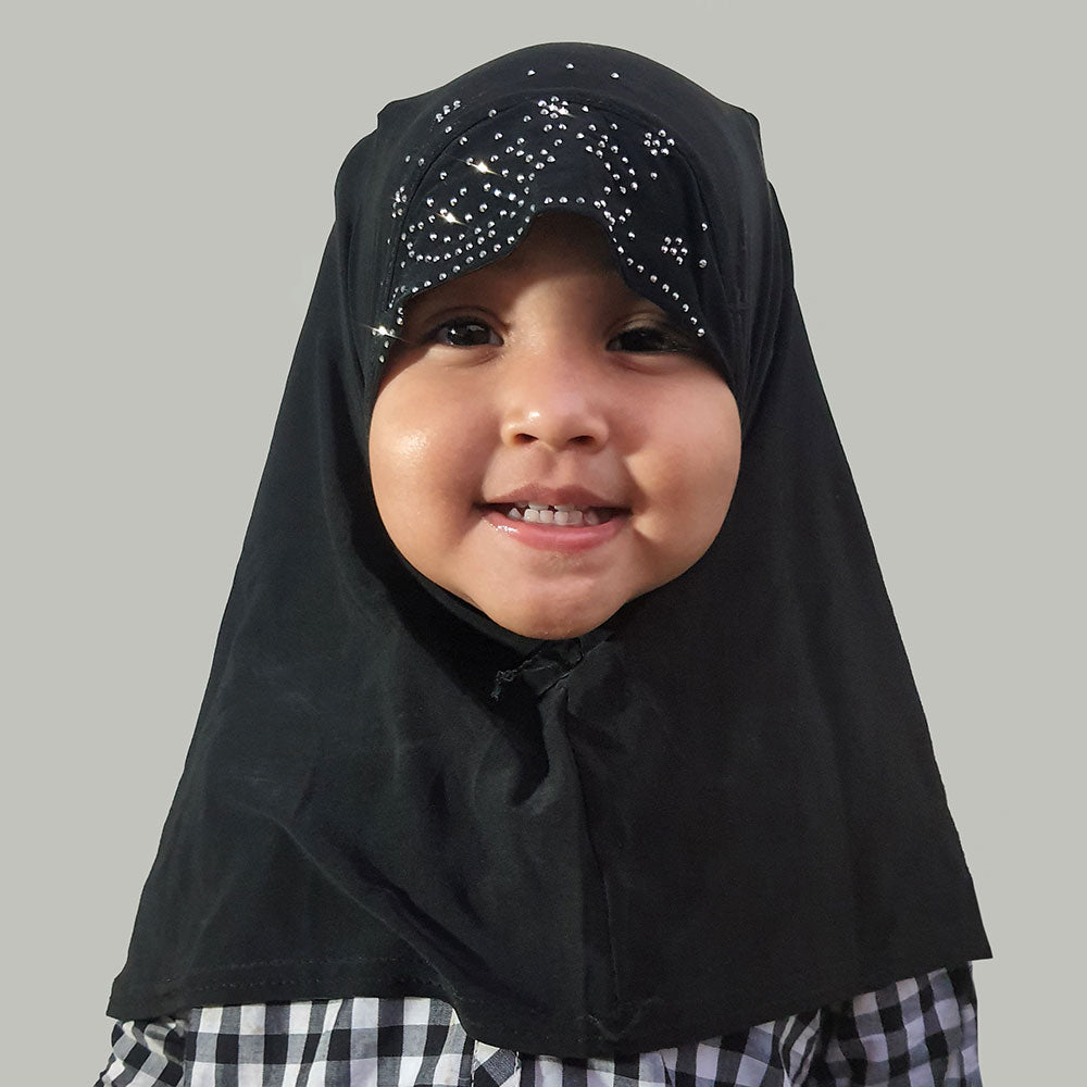 Kids Makhna Pearls - Black