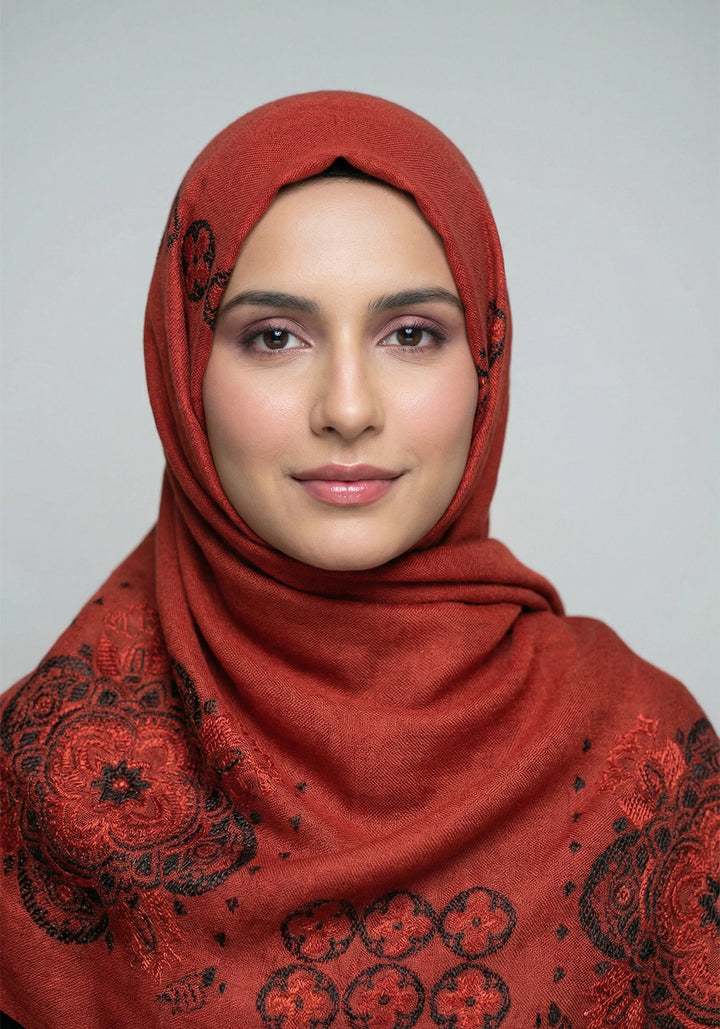 Humna Lawn Hijab - Brown