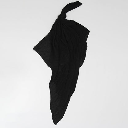 Crinkle Lawn Hijab - Black