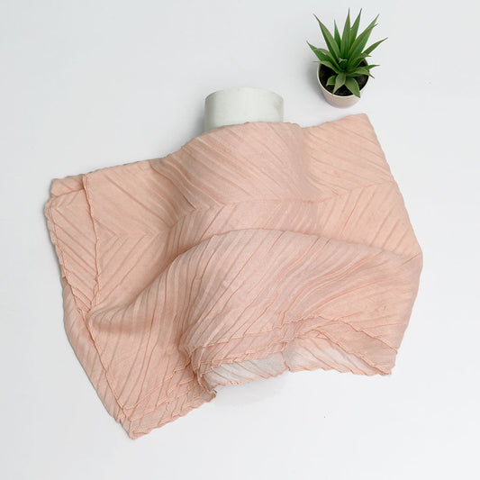 Crinkle Lawn Hijab - Light Pink