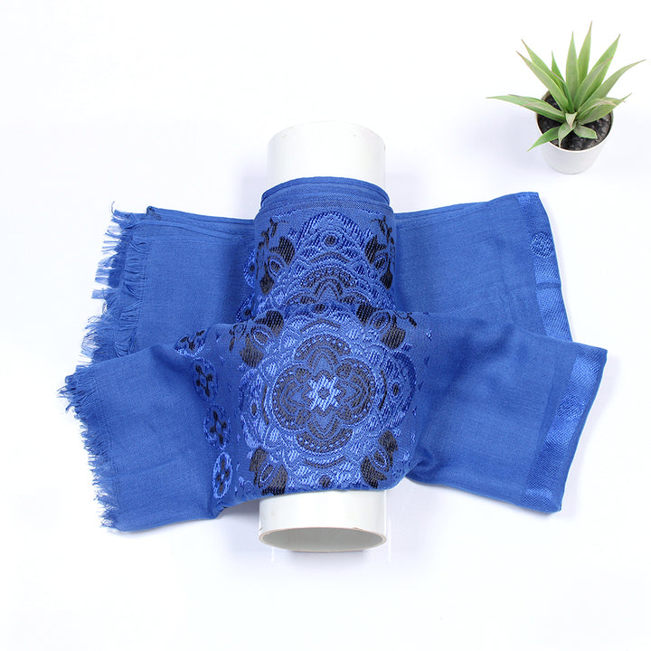 Humna Lawn Hijab - Blue
