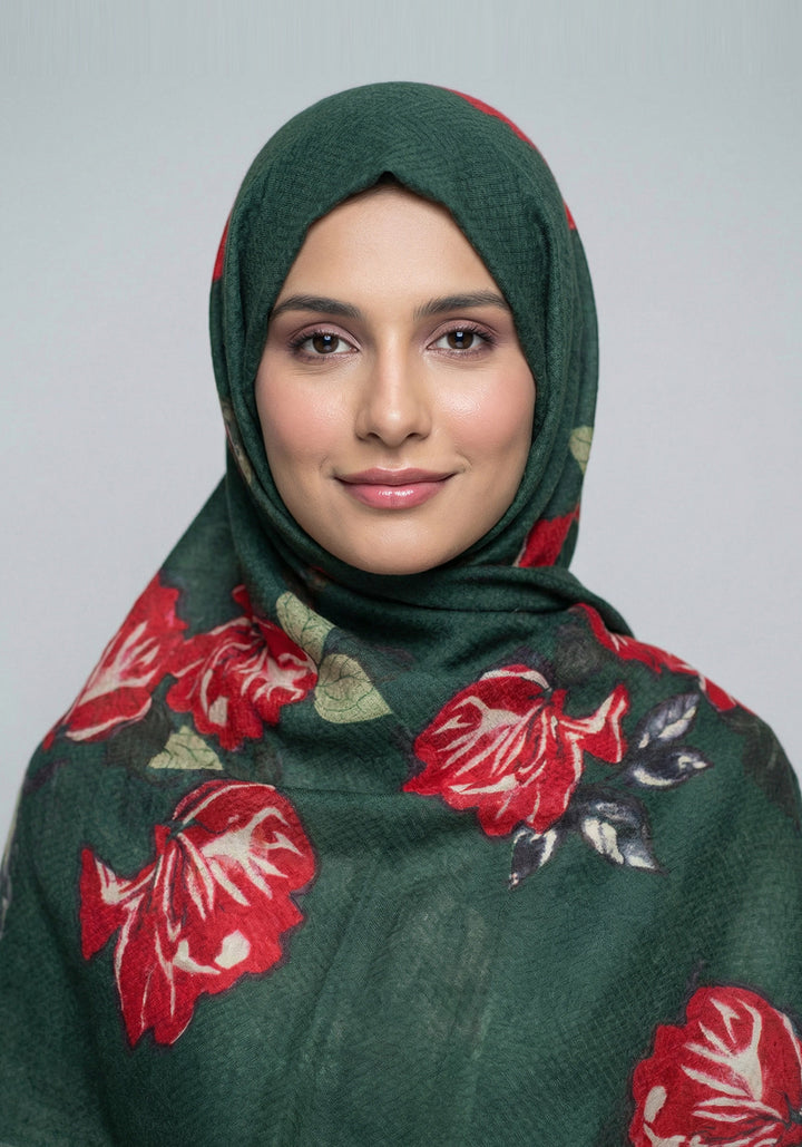 Khanifa Hijab - Dark Green