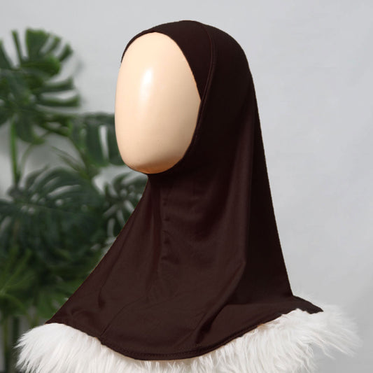 PLAIN KIDS MAKHNA HIJAB Dark Brown