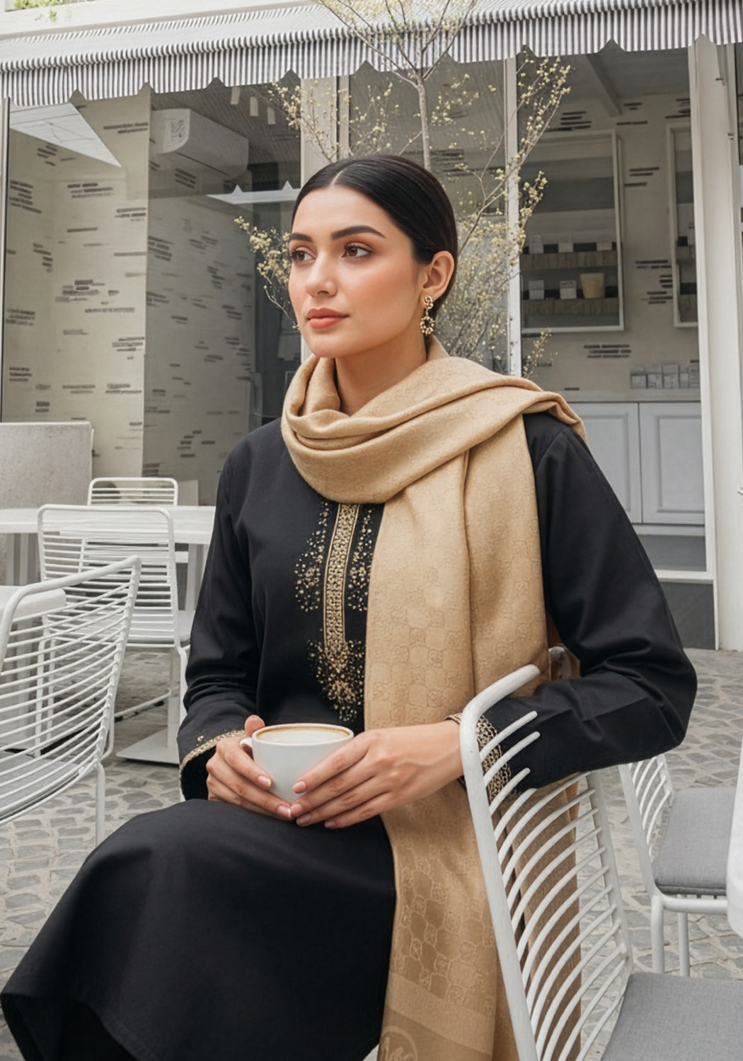 Michael Kors Pashmina Hijab - Golden