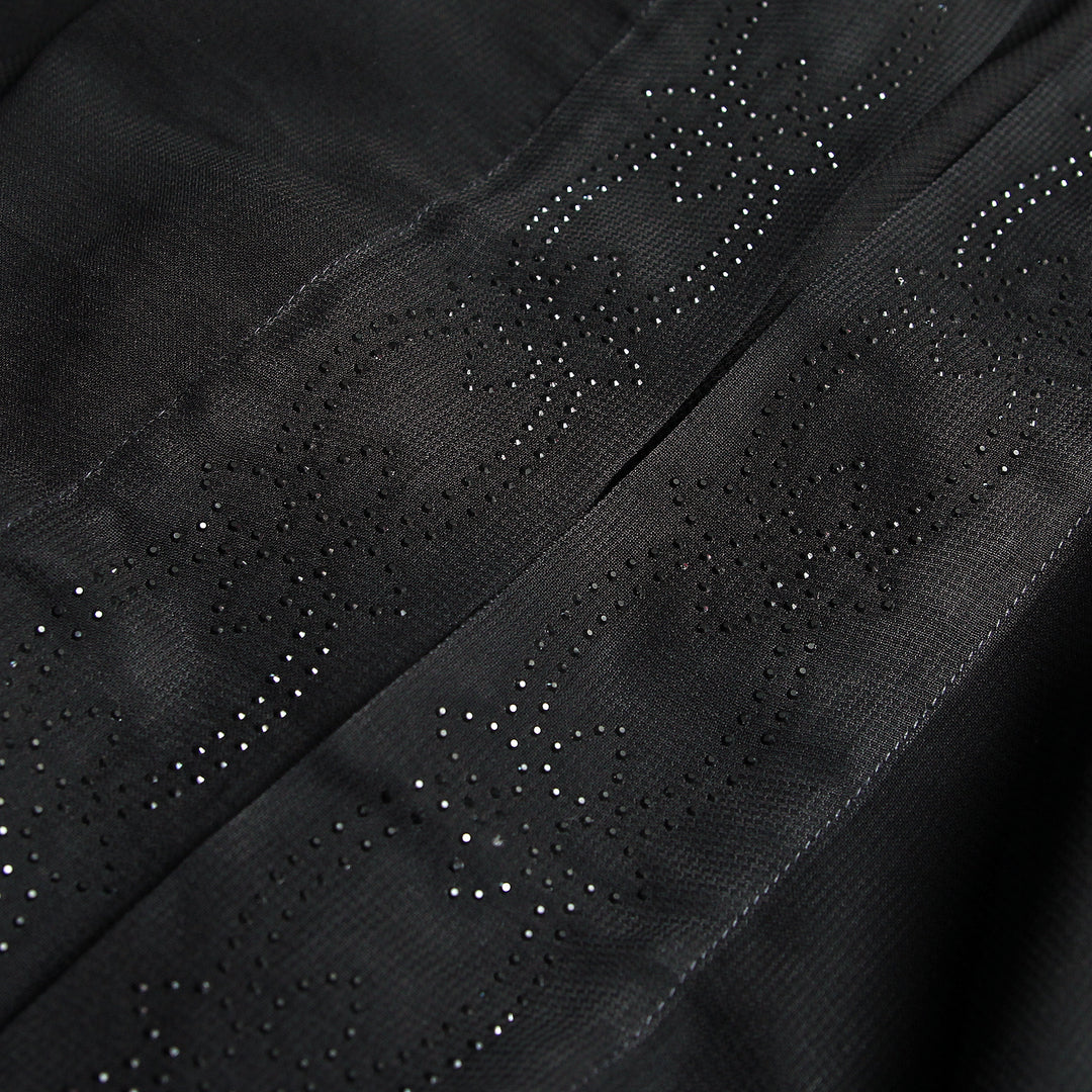 Black Stone Bow Flower - Irani Chadar