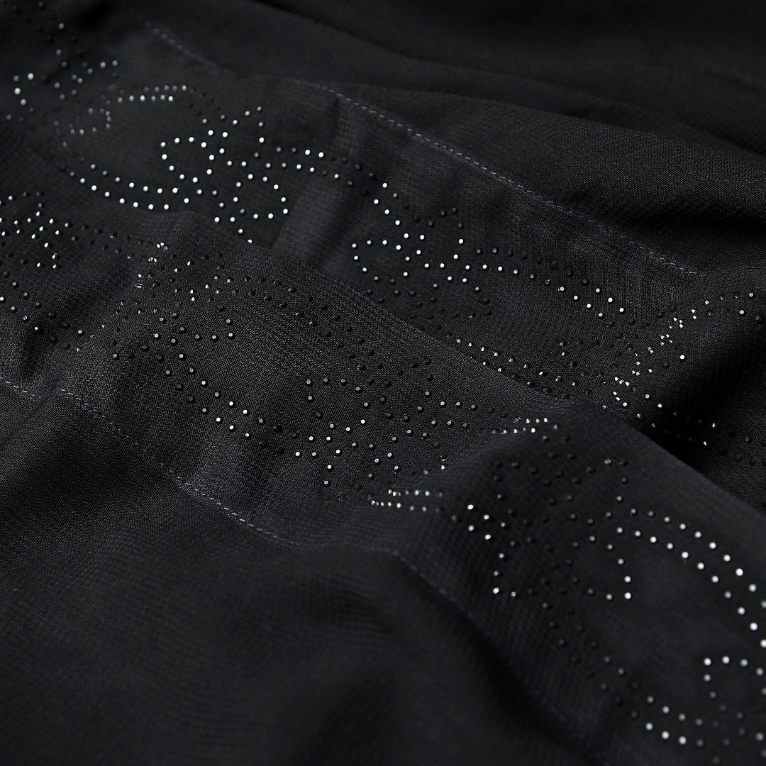 Black Stone Bow Flower - Irani Chadar