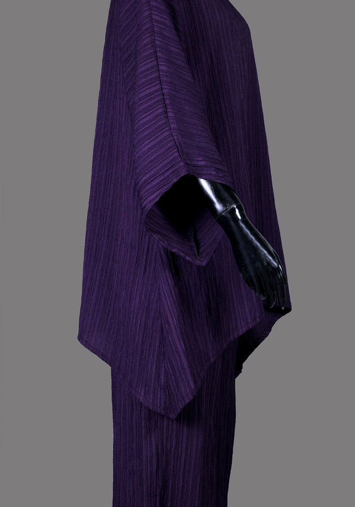 Purple Textured Co-Ord Set