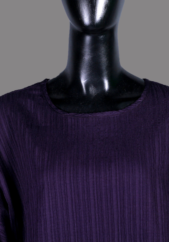 Purple Textured Co-Ord Set