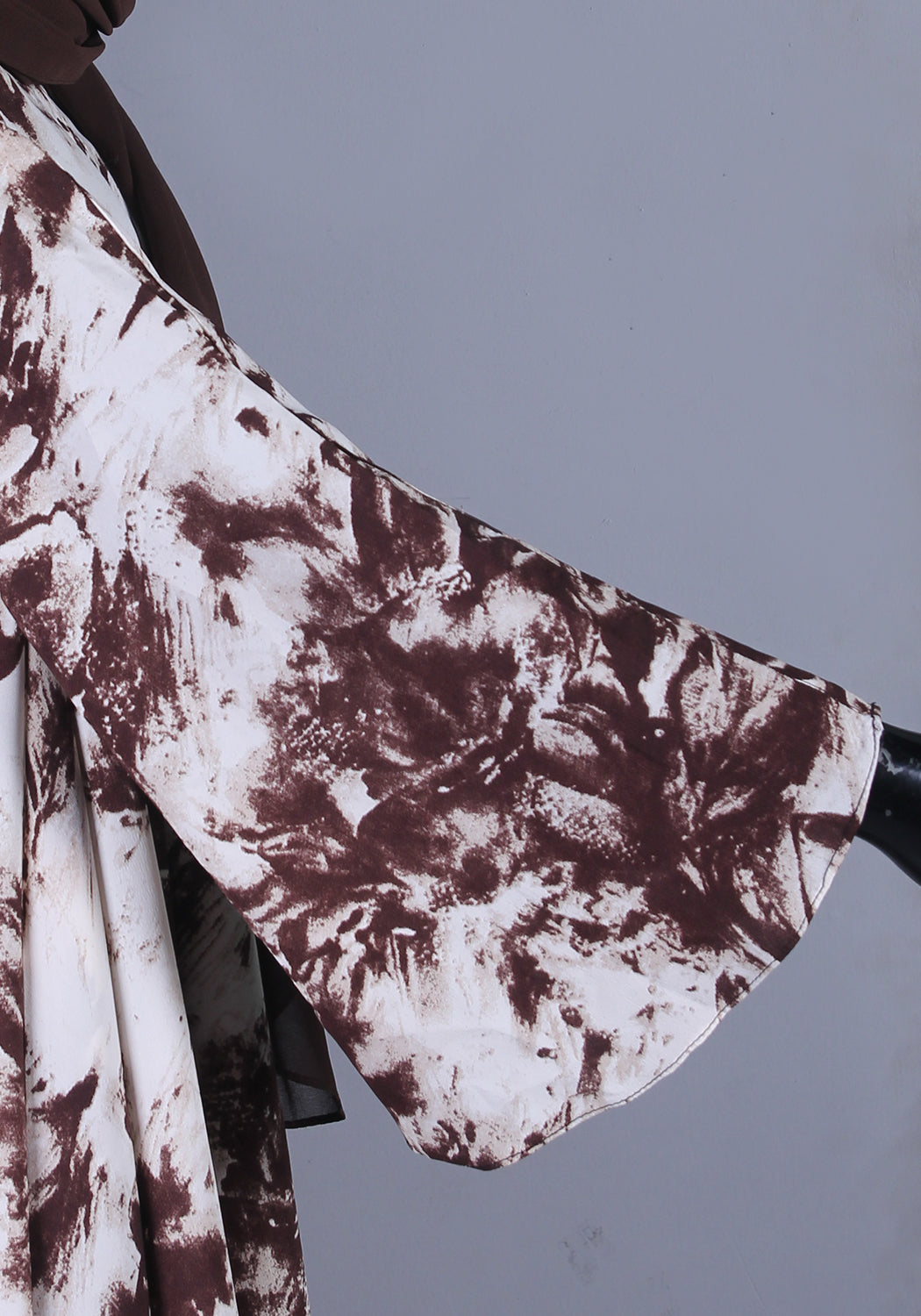 Brown Printed Abaya