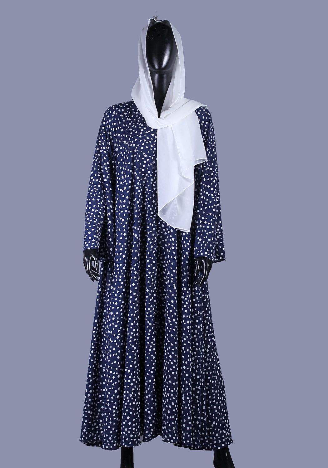 Blue Printed Abaya